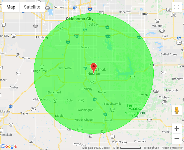 Norman, OK Map